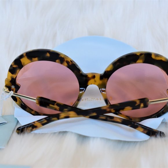 KAREN WALKER ROMANCER TORTOISE SUNGLASSES - Picture 12 of 15